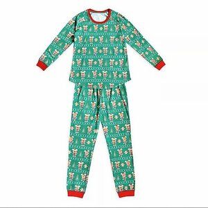 Disney Misses NWt XL Gingerbread Mickey & Minnie Mouse 2 Pc Pajama Set